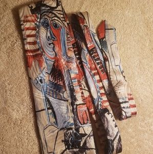 Picasso Collection Figure With A Shovel Silk Tie